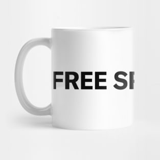 Free Speech Funny Sarcastic Parody Blue Check Badge Verification Gift Mug